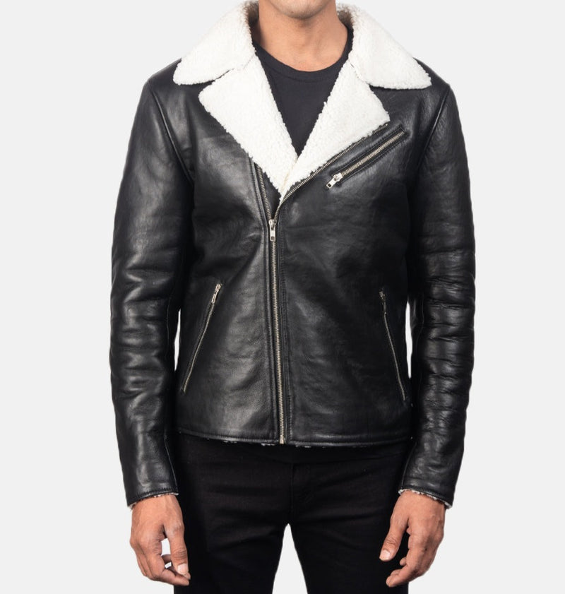 Black Leather Biker Jacket