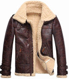 Classic Lambskin Brown Fur Leather Jacket
