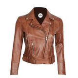 Light Brown Leather Jacket Women