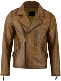 Men Classics Stylish Zip Sheepskin Leather Jacket