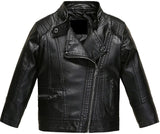 Genuine Black Sheepskin leather biker jacket