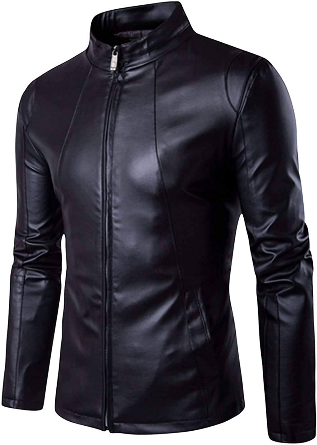 Men's  Black Genuine Lambskin Leather Jacket