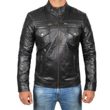 Real Biker Genuine Leather Jacket - Leather Jacket