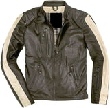 Smart And Stylish Motocycle Leather Jacket For Men In Green Shade