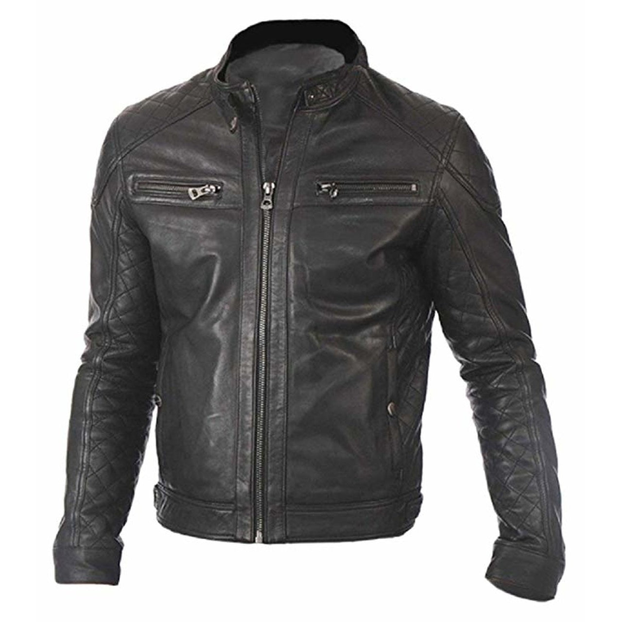 Stylish Fit Black Leather Jacket for Men - Men Jacket - Leather Jacket