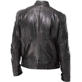 Men Genuine Leather Jacket Motorcycle style - Leather Jacket