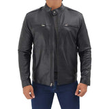 Black Genuine Leather Jacket for Men