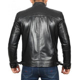 Black Stylish Genuine Leather Jacket for Men - Leather Jacket