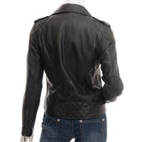 Black Stylish Leather Jacket for Women - Leather Jacket