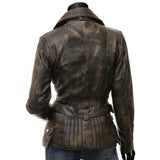 Distressed Leather Jacket for Women - Leather Jacket