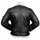 Men's Aviator RAF B3 Fur Leather Jacket