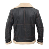 Shearling Geniune Leather Jacket - Leather Jacket