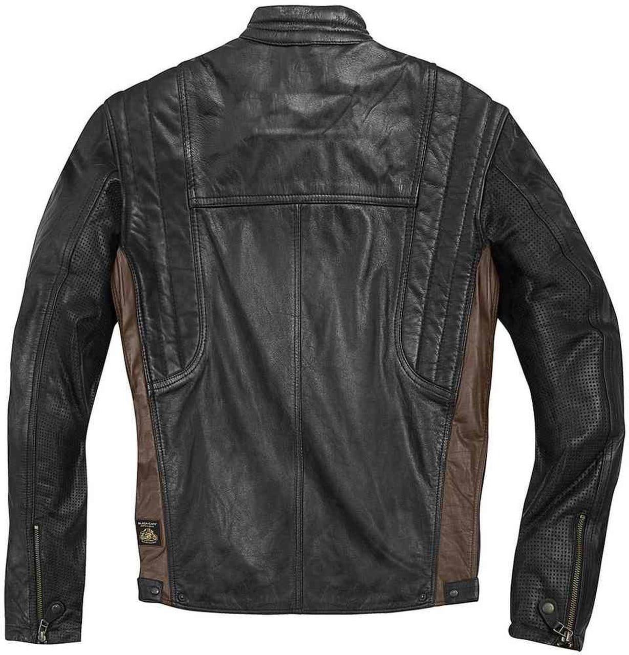 Smart And Stylish Motocycle Leather Jacket For Men In Brown