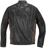 Smart And Stylish Motocycle Leather Jacket For Men In Brown