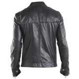 Regular Fit Black Biker leather motorcycle jacket for Men - Leather Jacket