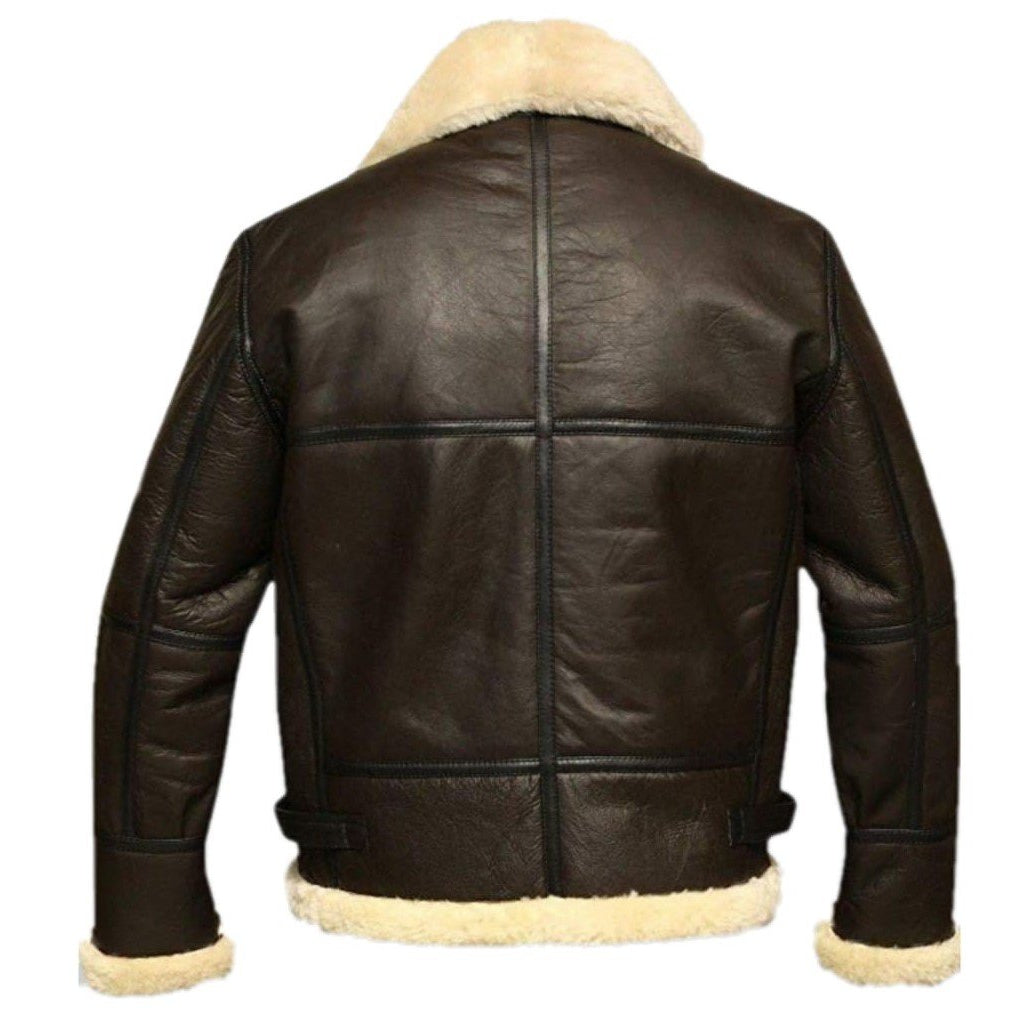 Landing Leathers Men Monogram Collection B-3 Sheepskin Bomber Jacket