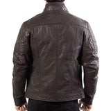 Brown Lambskin Distressed Filipo Leather Jacket - Leather Jacket