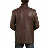 Stylish Distressed Leather Jacket Coat for Men