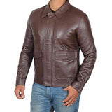 Brown Vintage Leather Jacket for Men - Leather Jacket
