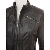 Dark Brown Stylish Leather Jacket for Women - Leather Jacket
