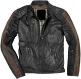 Smart And Stylish Motocycle Leather Jacket For Men In Brown