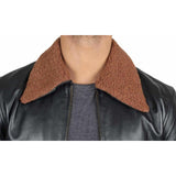 Black Fitted Leather Jacket for Men - Leather Jacket