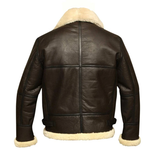 B3 Bomber Shearling Sheepskin Jacket, Winter Bomber Real Jacket, Mens Leather Jacket, Womens Leather Jacket, With Faux Fur