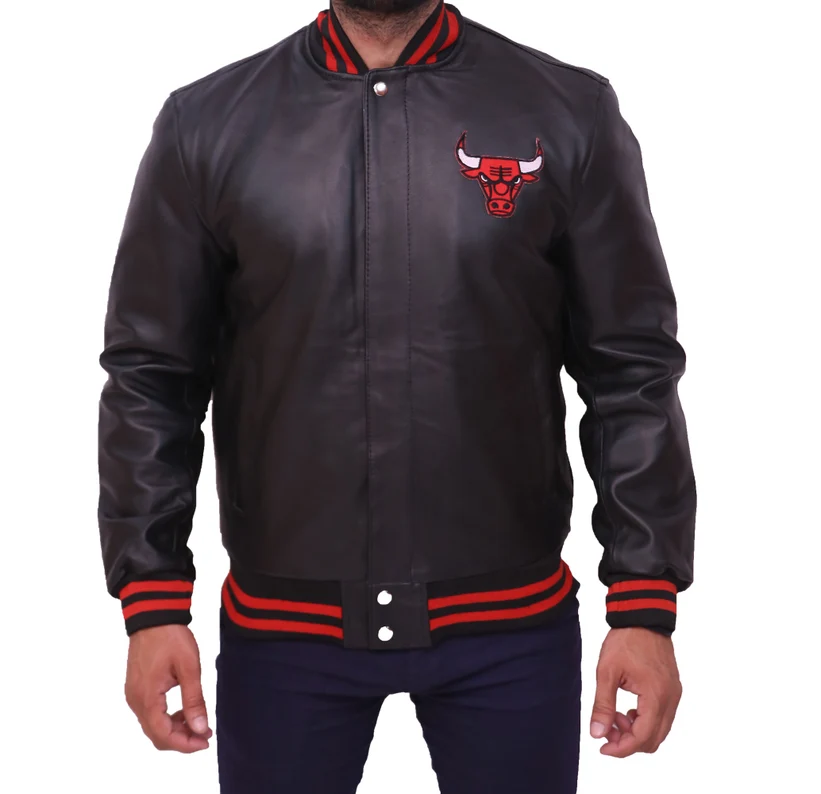 Vintage Chicago Bulls Leather Jacket