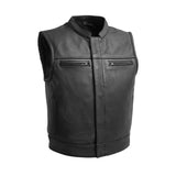 Pico - Men's Motorcycle Black Cowhide Leather Vest