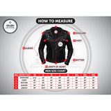 Slim Fit Black Leather Jacket Mens