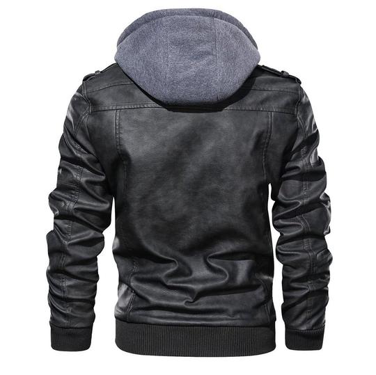 leather moto jacket 
