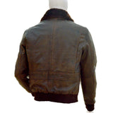 Distressed brown leather jacket | Leather Jacket Mens