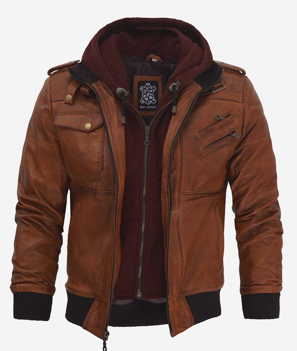 Mens Black Leather Biker Jacket | Perfect Gift for Husband, Boyfriend XL