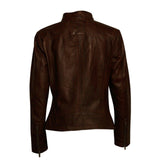 Brown Casual Leather Jacket for Women - Leather Jacket