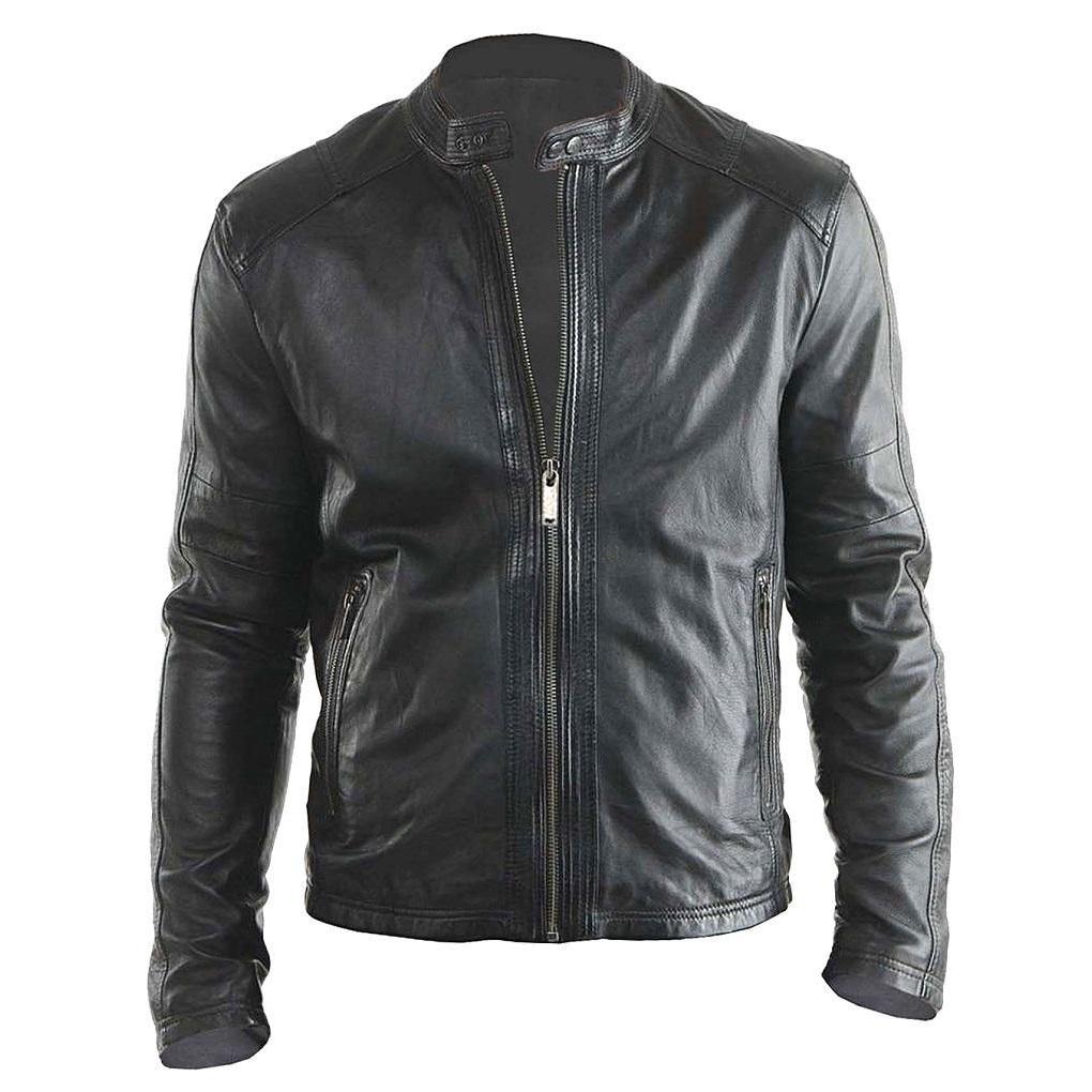 Hollywood Stylish Design New Biker Real Leather Jacket - Leather Jacket