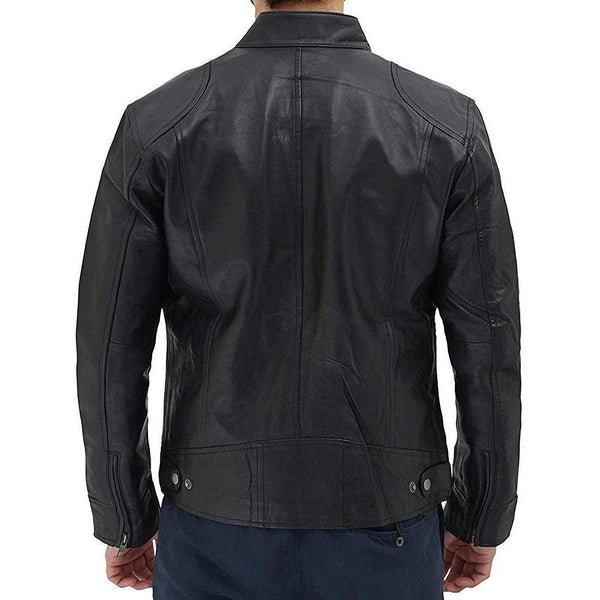Slim Fit Stylish Men's leather jacket – Musheditions