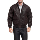 Stylish Bomber Leather Jacket for Men - Men Jacket - Leather Jacket