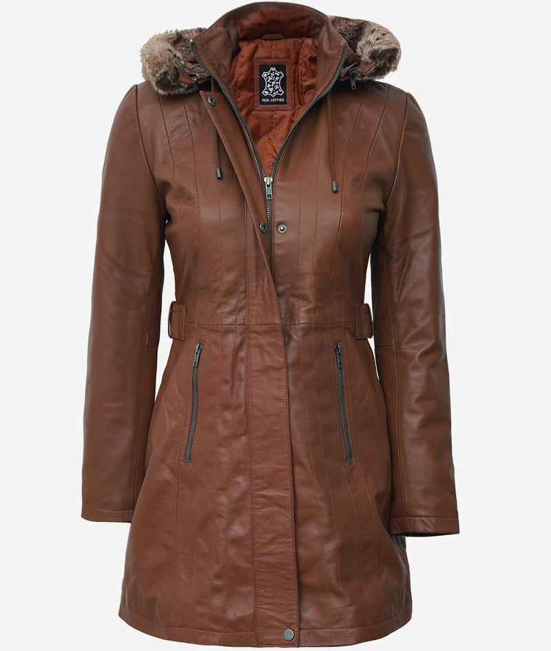 Brown long Fur Coat 